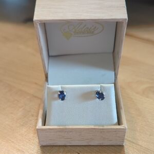 Yogo Sapphire Earrings